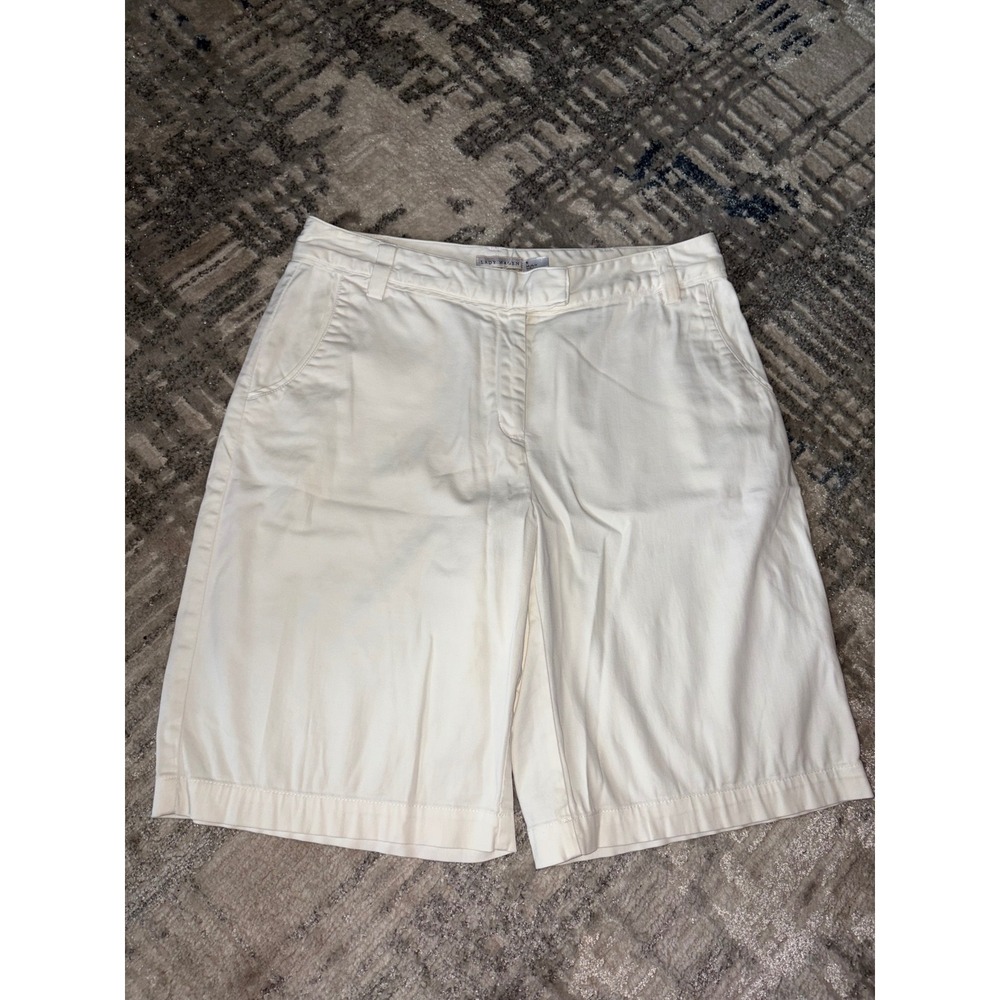 Lady Hagen Womens Golf Shorts Size 6 Cream Off White Bermuda Cotton Blend